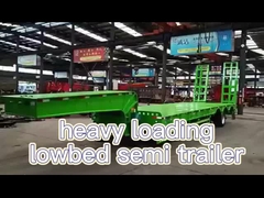 Halbanhänger mit niedrigem Sitz