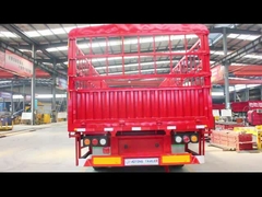 Stahl 3 Achsen Pfahl Tier Vieh Transport Fracht Zaun Lkw Anhänger 60-80 Tonnen