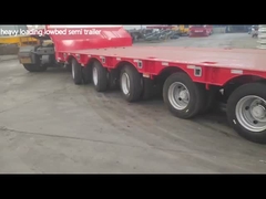 Luftfederung 3 Achsen Drop Deck Niedrigbett Semi-Trailer 14600mm Länge für den australischen Markt