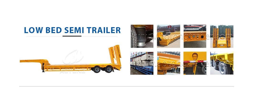 Qualität Semi-Trailer mit niedrigem Sattel usine